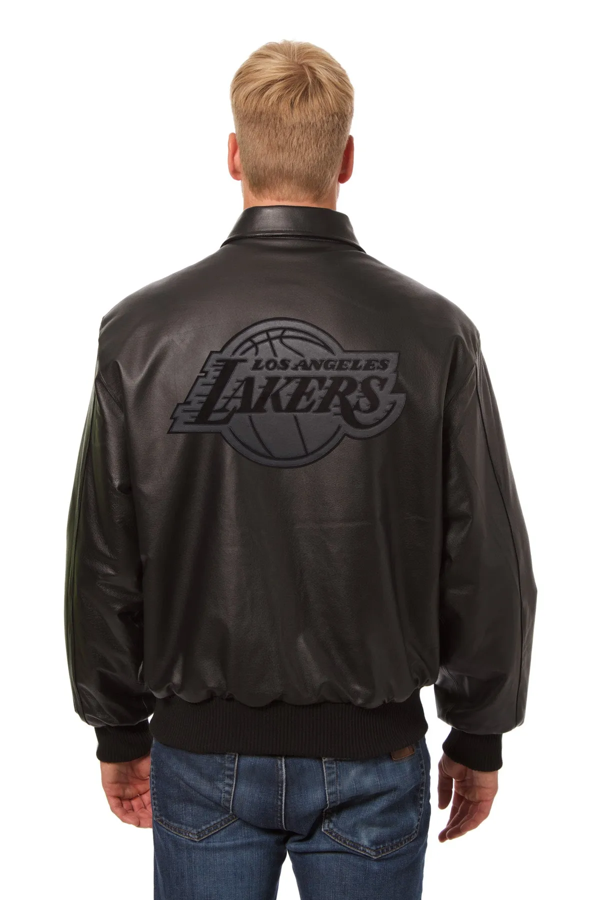 Los Angeles Lakers All Leather Jacket