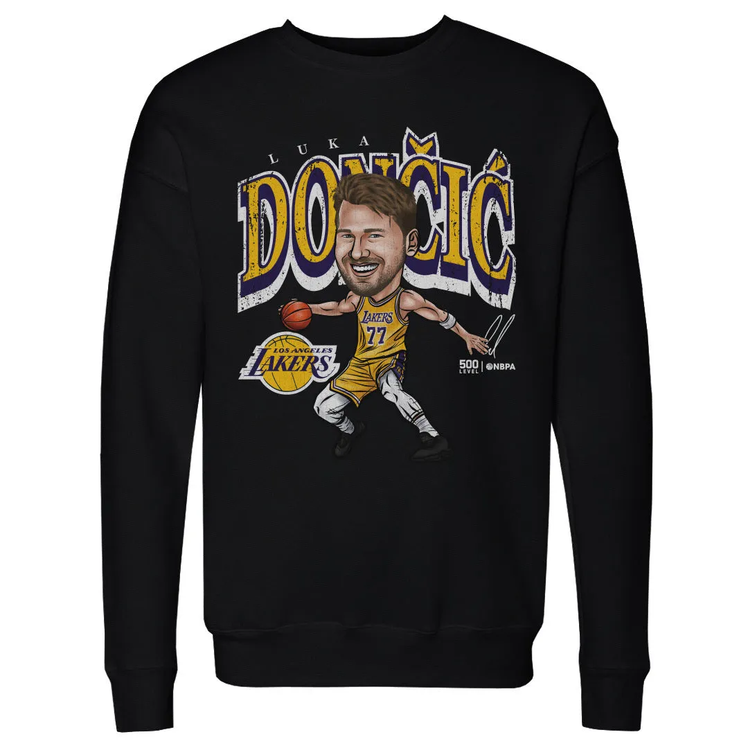 Luka Doncic Los Angeles Lakers Cartoon WHT
