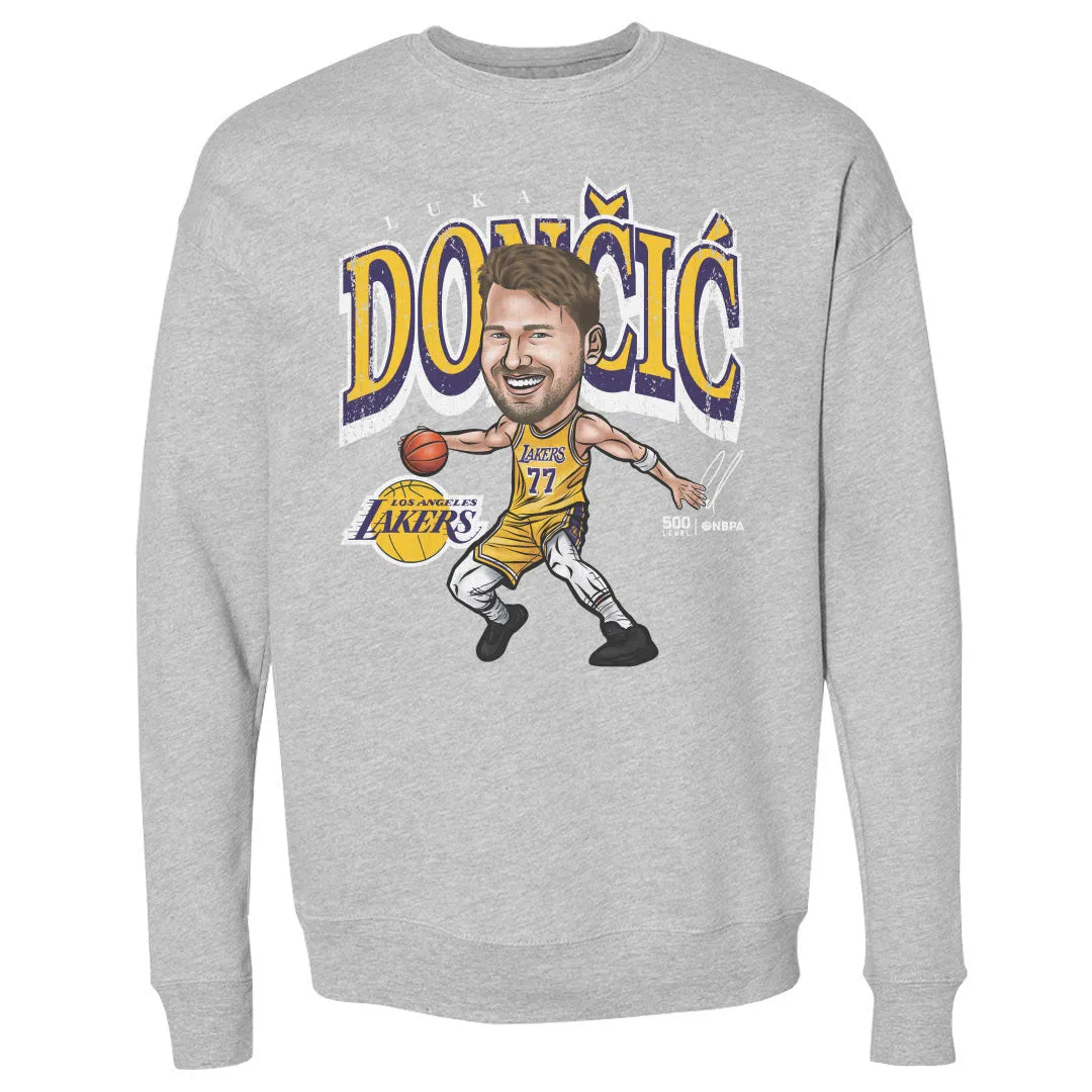 Luka Doncic Los Angeles Lakers Cartoon WHT