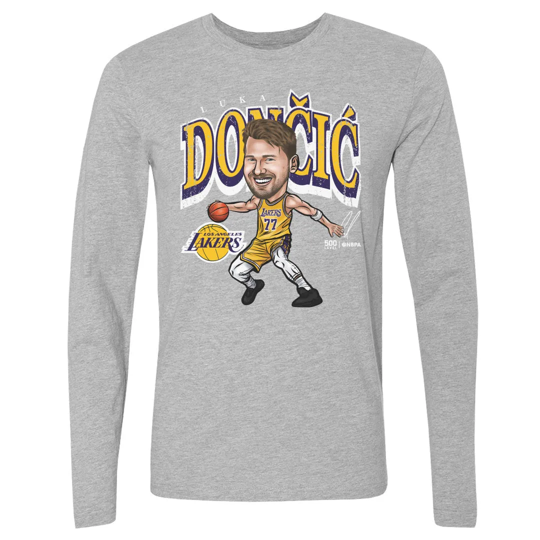 Luka Doncic Los Angeles Lakers Cartoon WHT