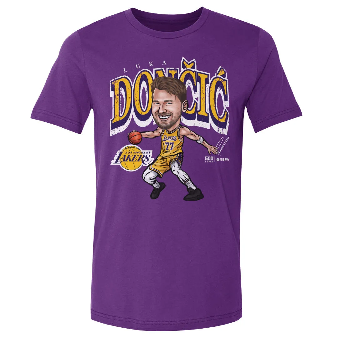 Luka Doncic Los Angeles Lakers Cartoon WHT
