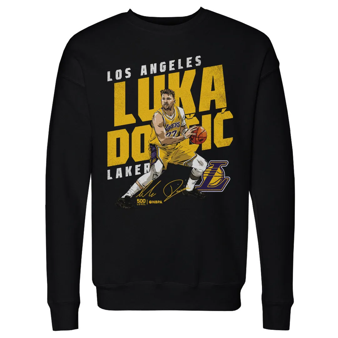 Luka Doncic Los Angeles Lakers Slant WHT
