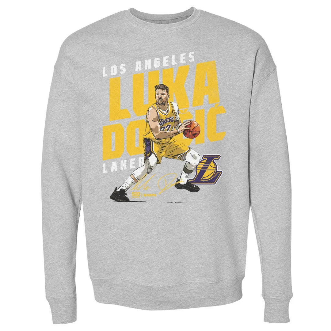 Luka Doncic Los Angeles Lakers Slant WHT