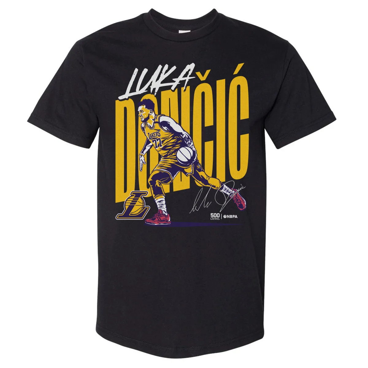 Luka Doncic Los Angeles Lakers Vector WHT