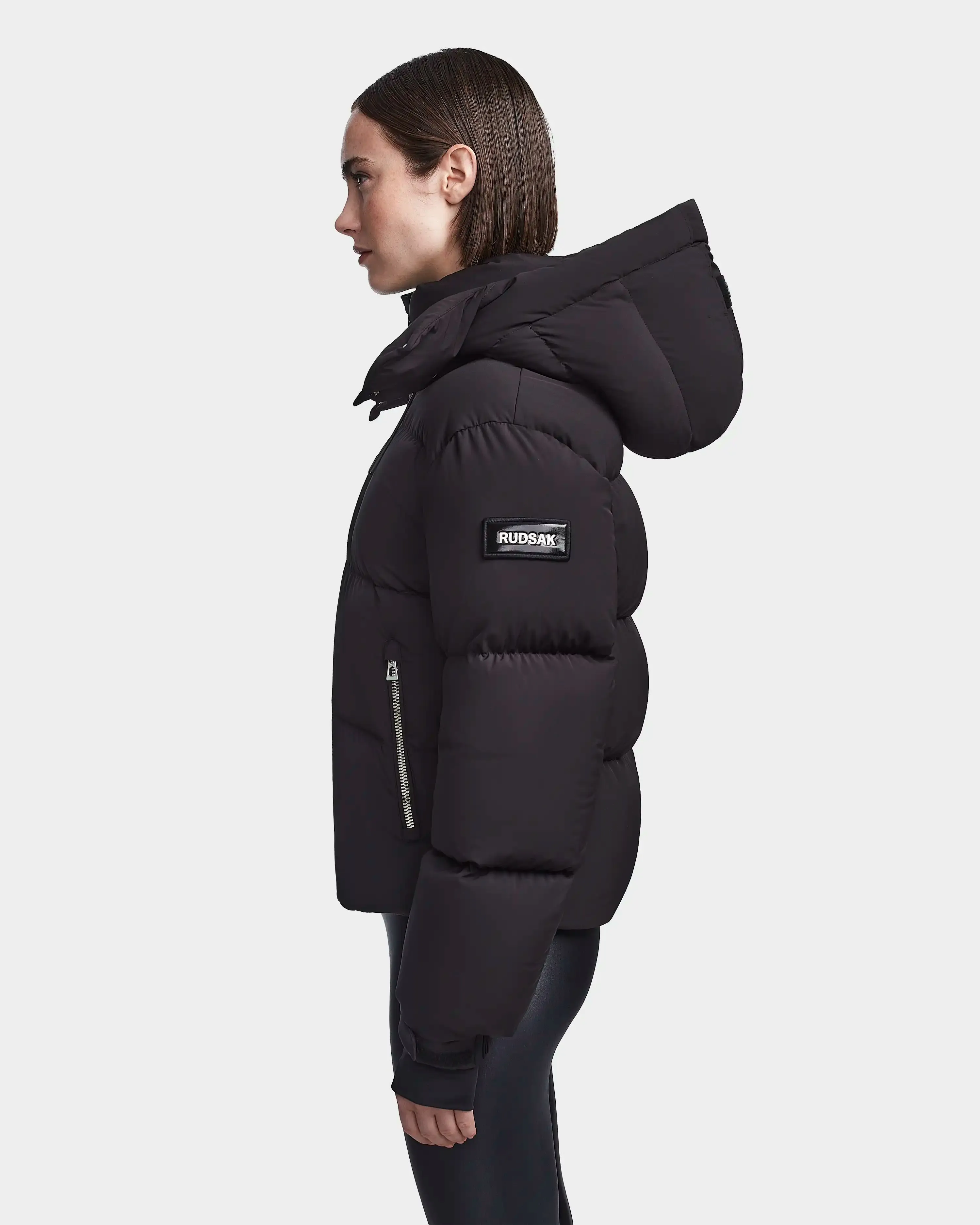 MAVE M WOMEN'S MATTE DOWN PUFFER WITH HOOD
