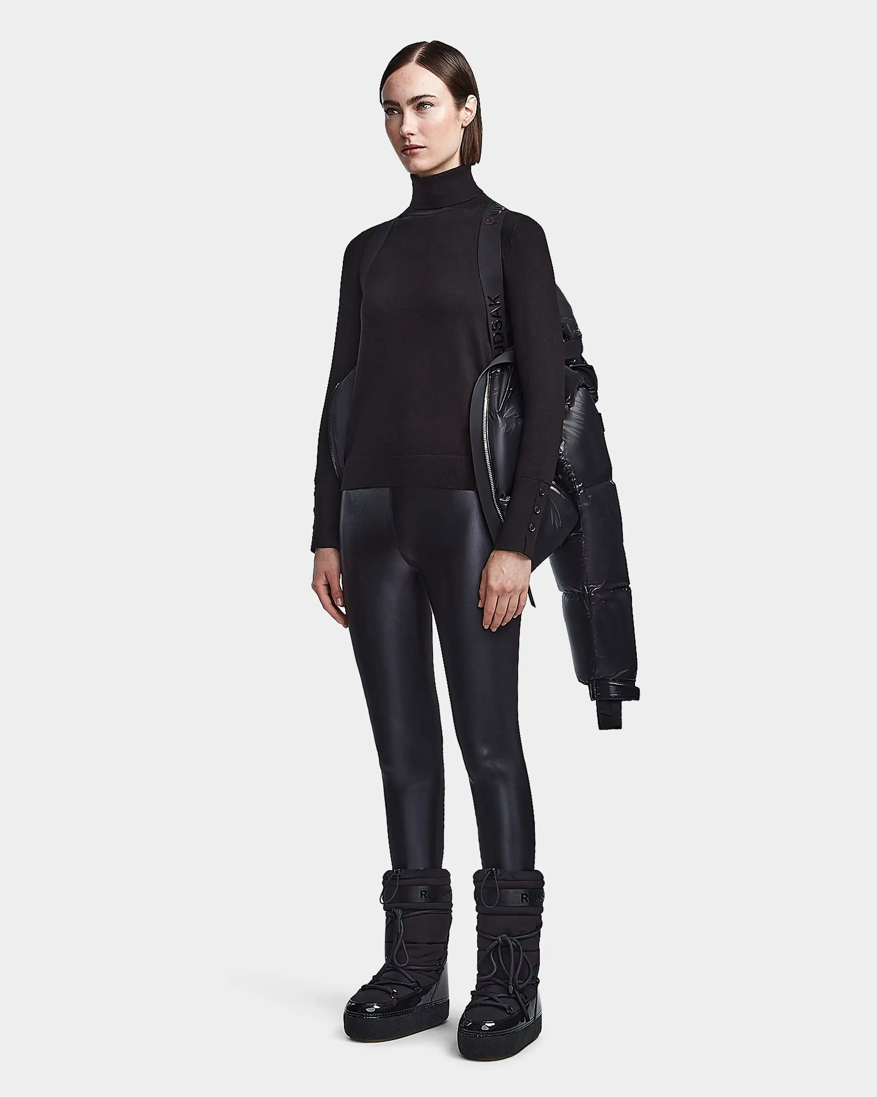 MAVE S WOMEN'S GLOSSY DOWN PUFFER WITH HOOD