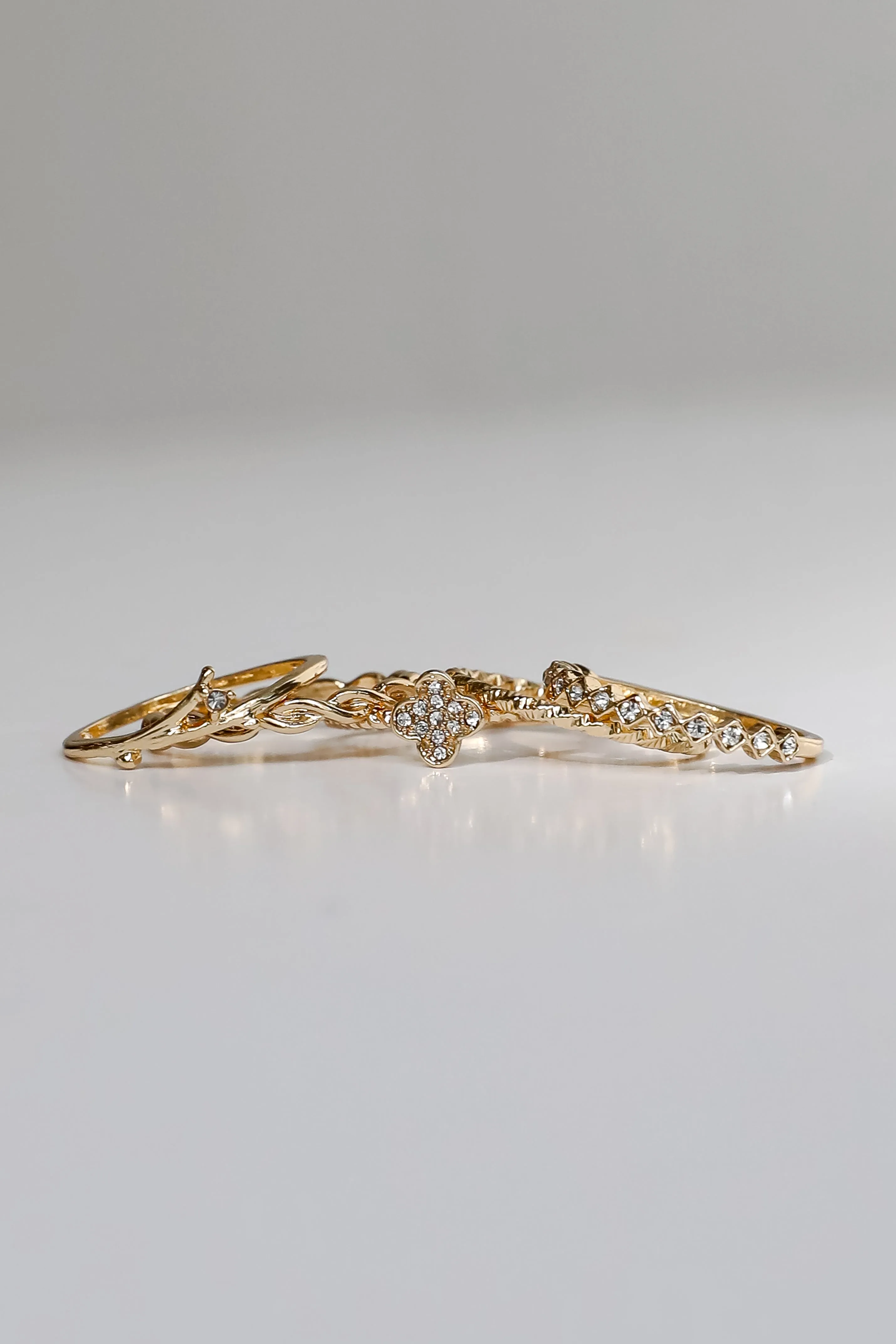 Maya Gold Ring Set