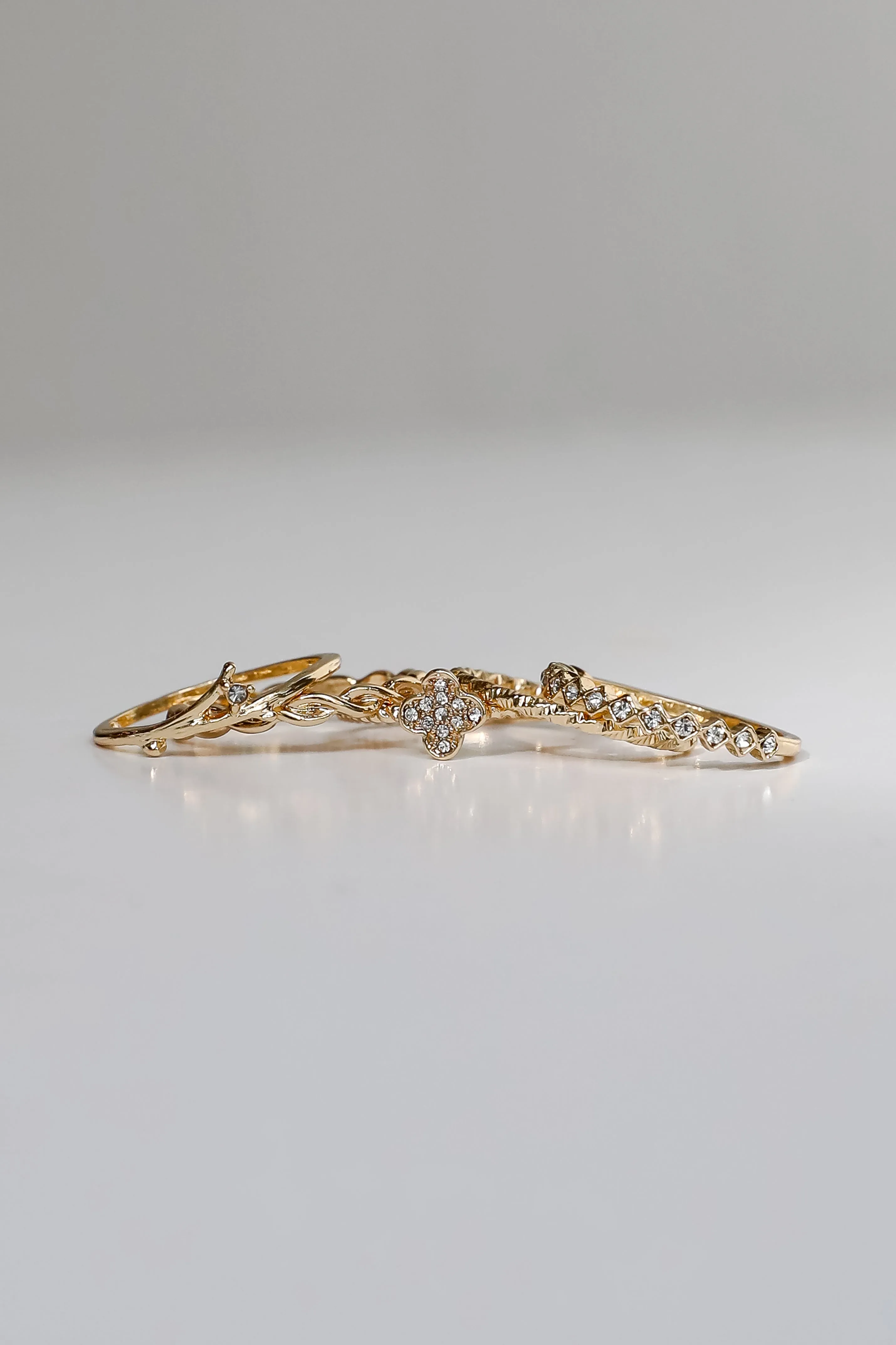 Maya Gold Ring Set