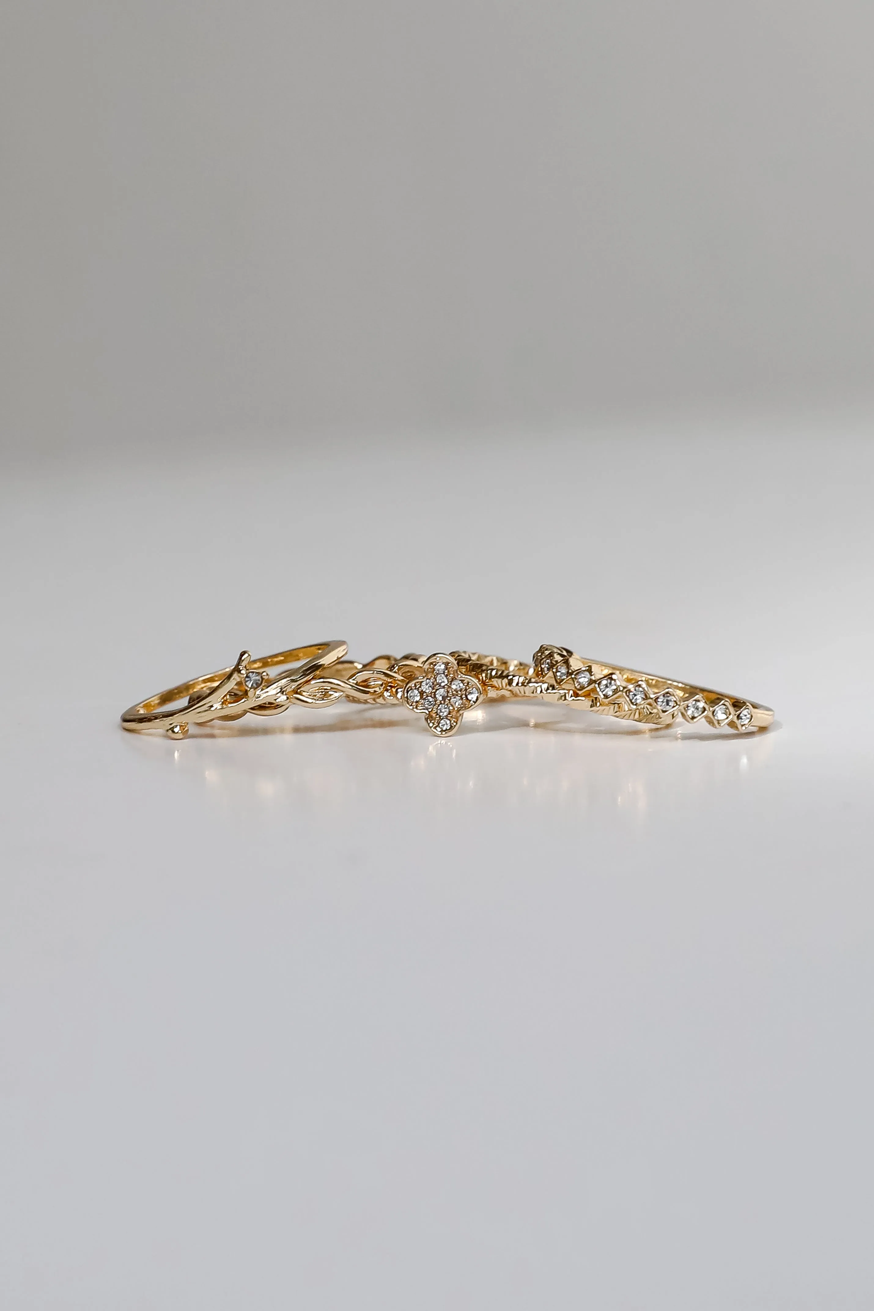 Maya Gold Ring Set