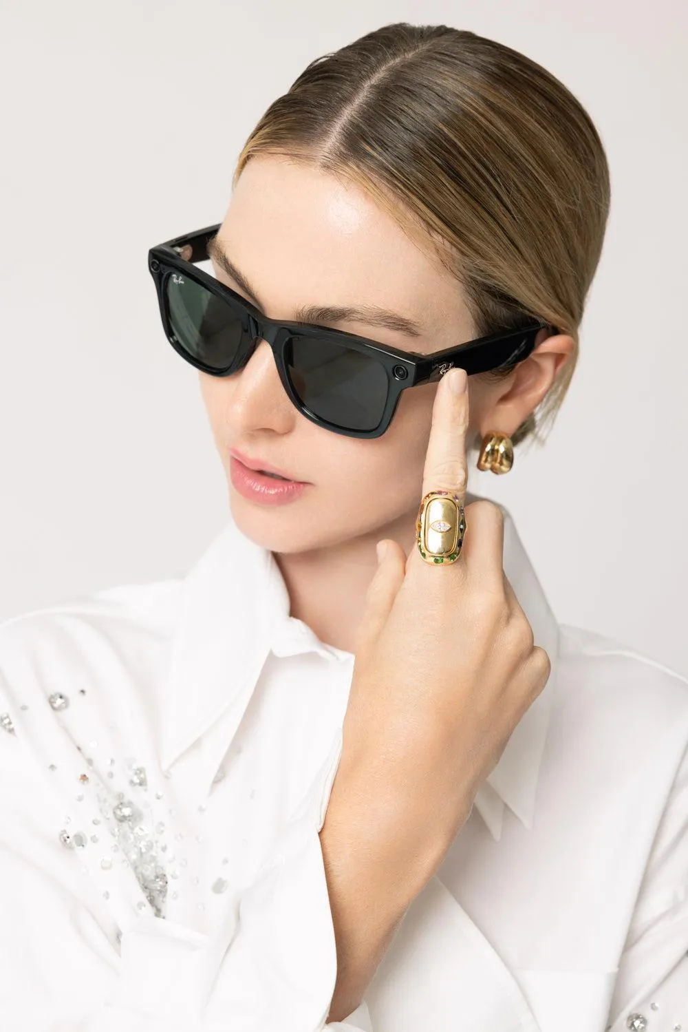 Meta Wayfarer - Shiny Black Green