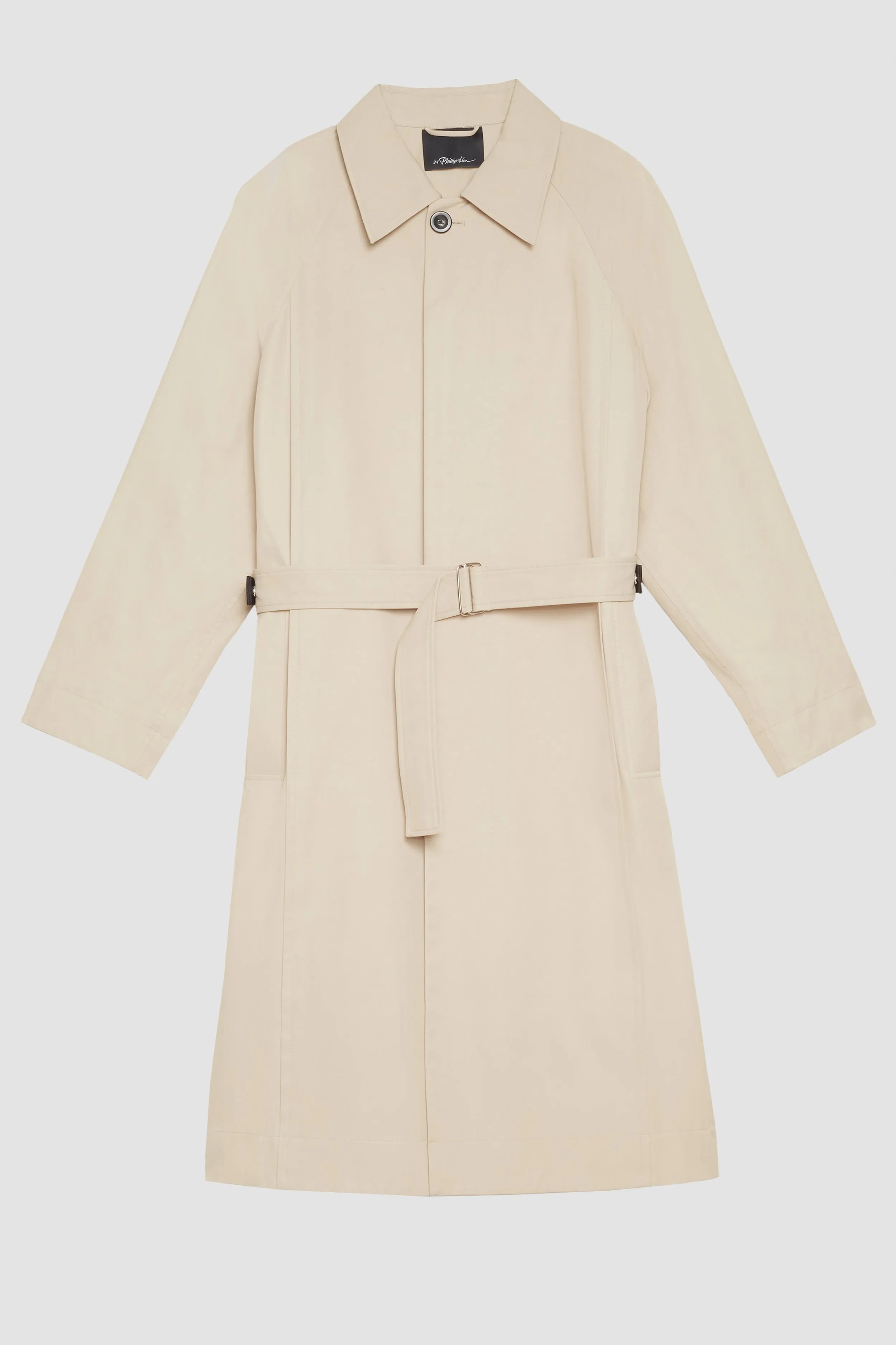 Mid-Length Belted Trench Coat