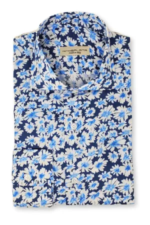 Navy Floral Shirt