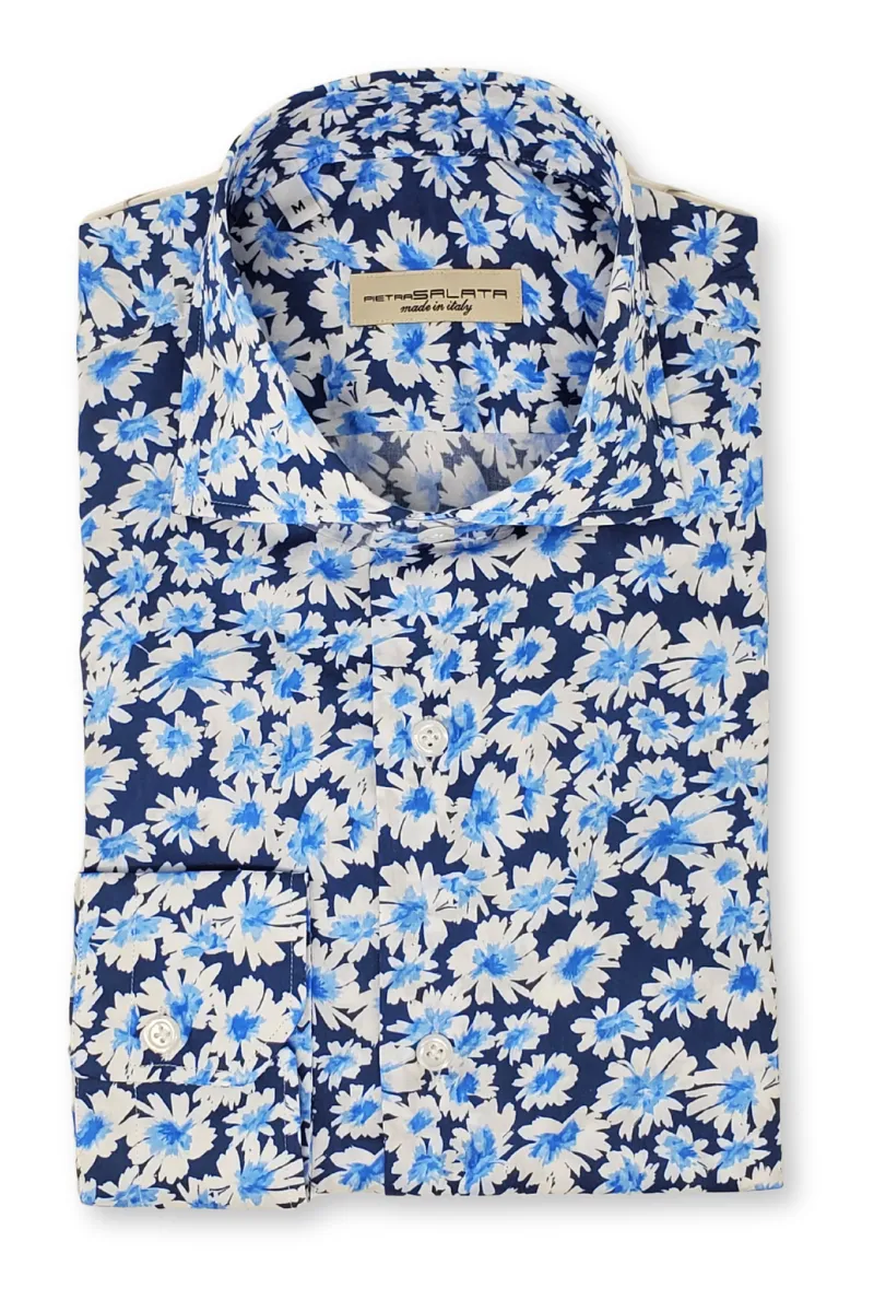 Navy Floral Shirt