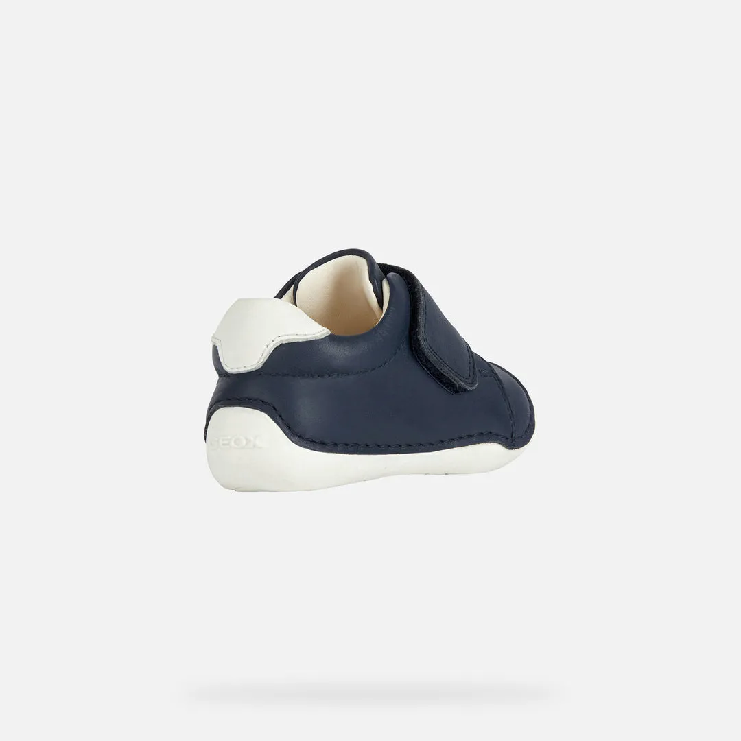Navy Tutim Puppy Velcro Shoes
