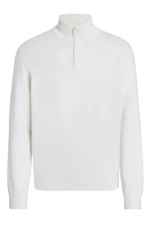 Oasi Cashmere Zip Mock Sweater