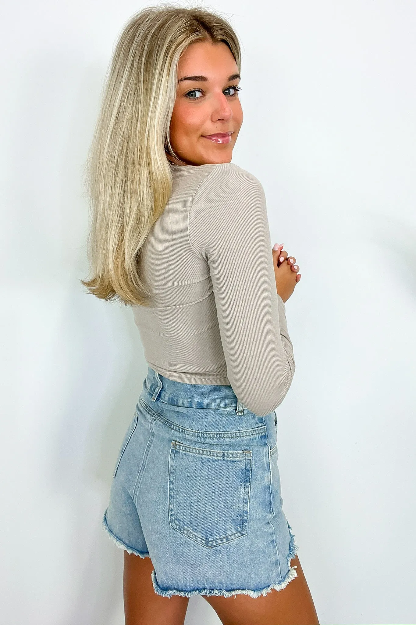 Palvin Long Sleeve Ribbed Knit Top - FINAL SALE