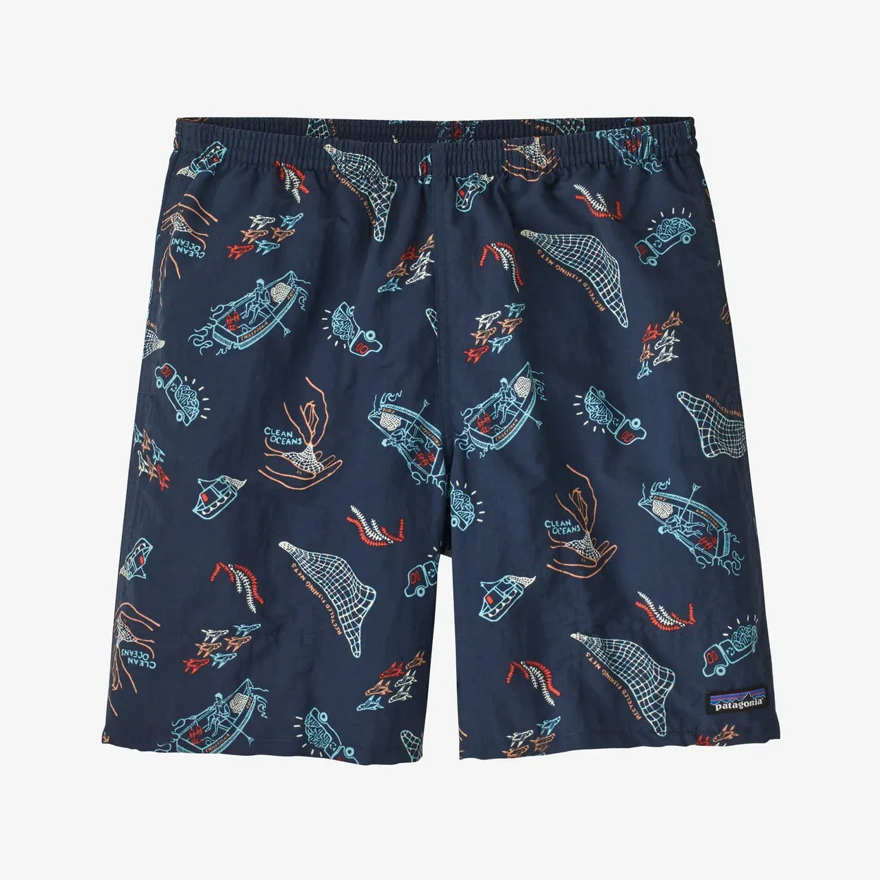 Patagonia Men's Baggies Longs - 7" - Clean Currents: Tidepool Blue