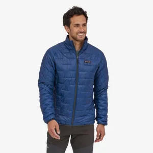 Patagonia Men's Men's Micro Puff Jacket - Superior Blue w/Ink Black
