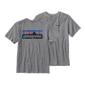 Patagonia Men's P-6 Logo Cotton T-Shirt - Gravel Heather