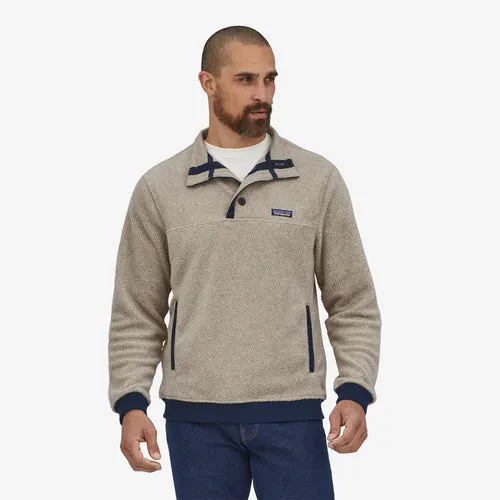 Patagonia Men's Shearling Button Fleece Pullover - Natural