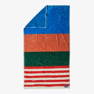 Patagonia Organic Cotton Towel - Fitz Stripe: Conifer Green