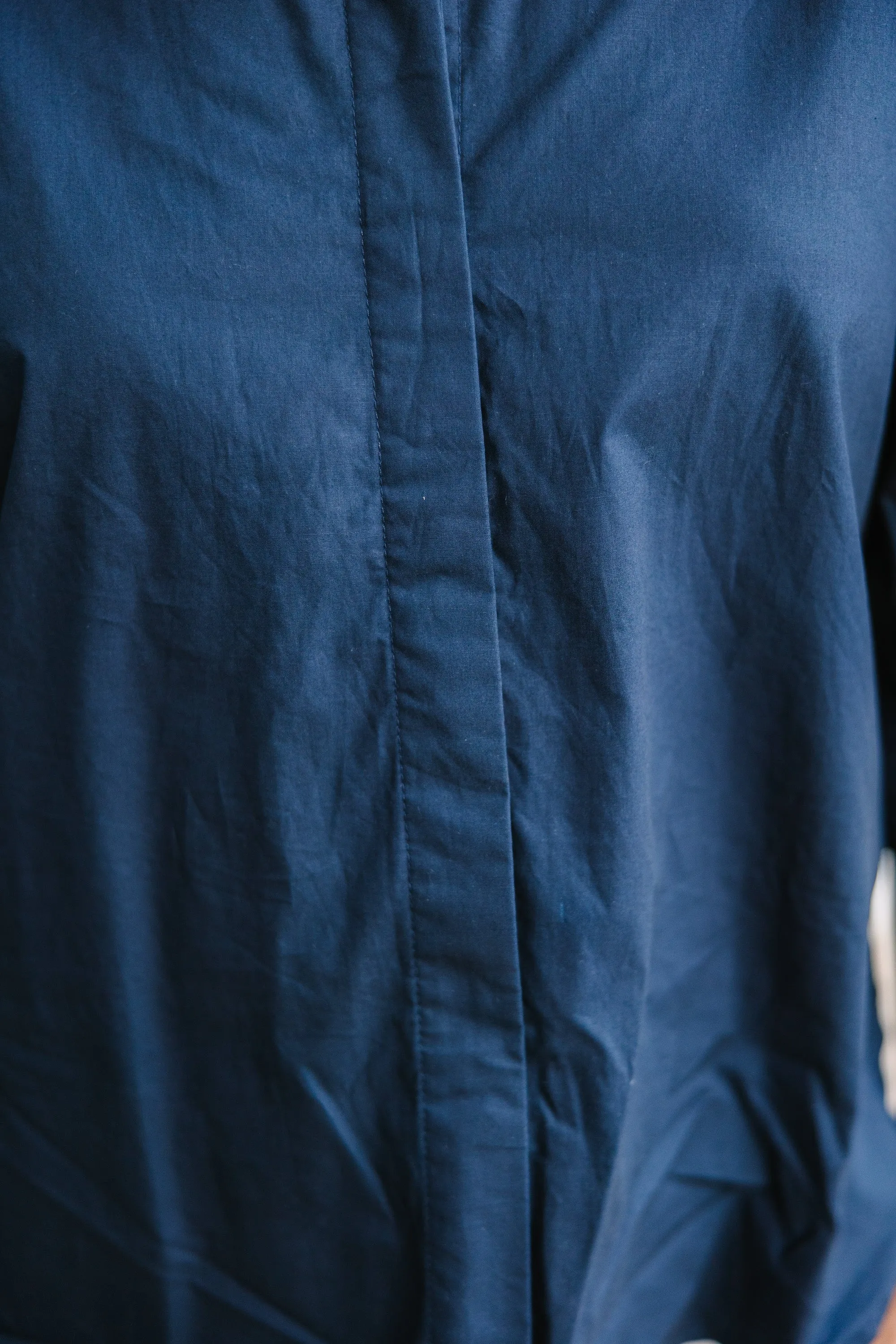Pinch: All That You Love Navy Blue Cotton Blouse