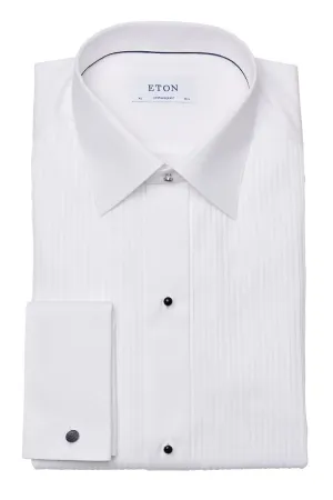 Pliss Black Tie Shirt, Slim