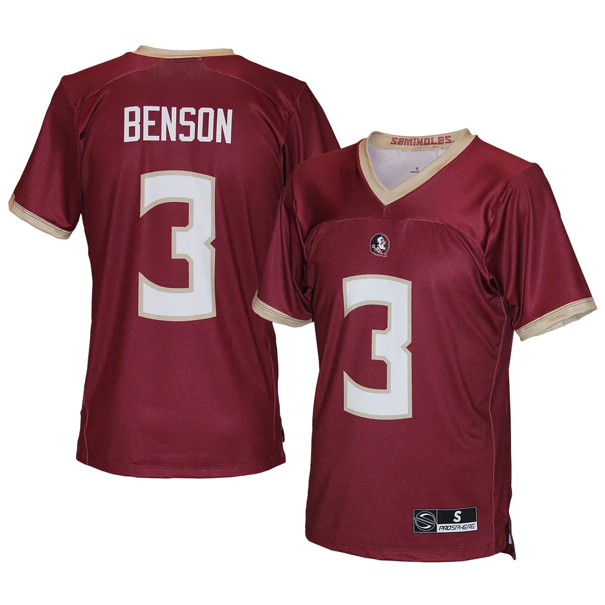 Prosphere Adult/Youth Trey Benson #3 Replica Jersey - Garnet