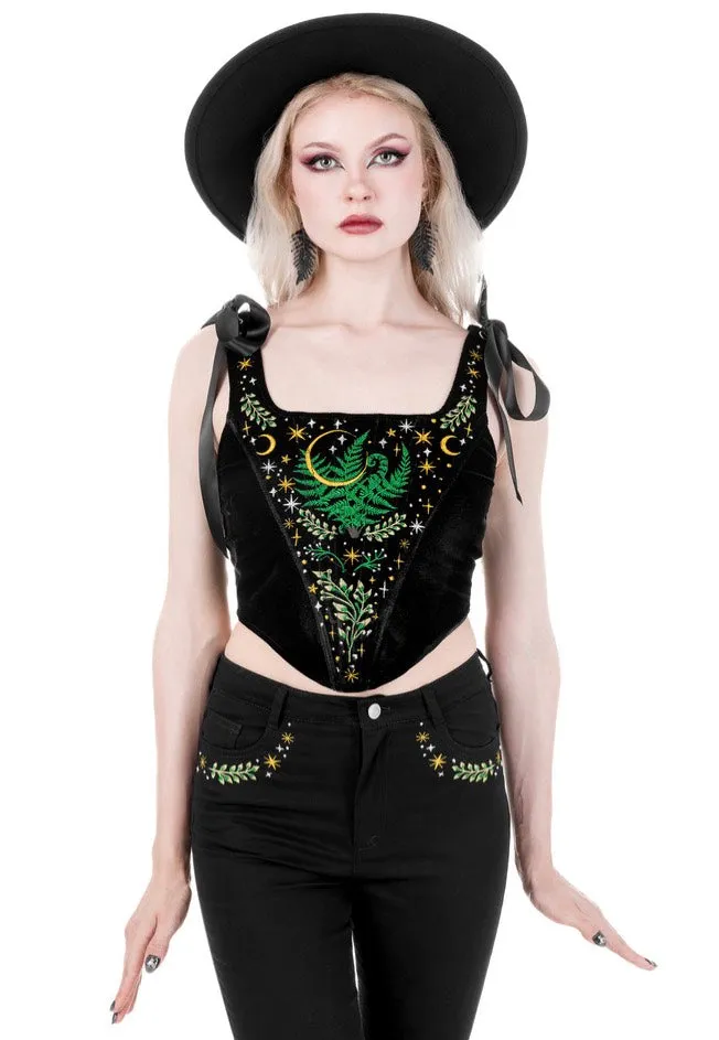 Restyle - Herbal Bell Bottom Black - Jeans