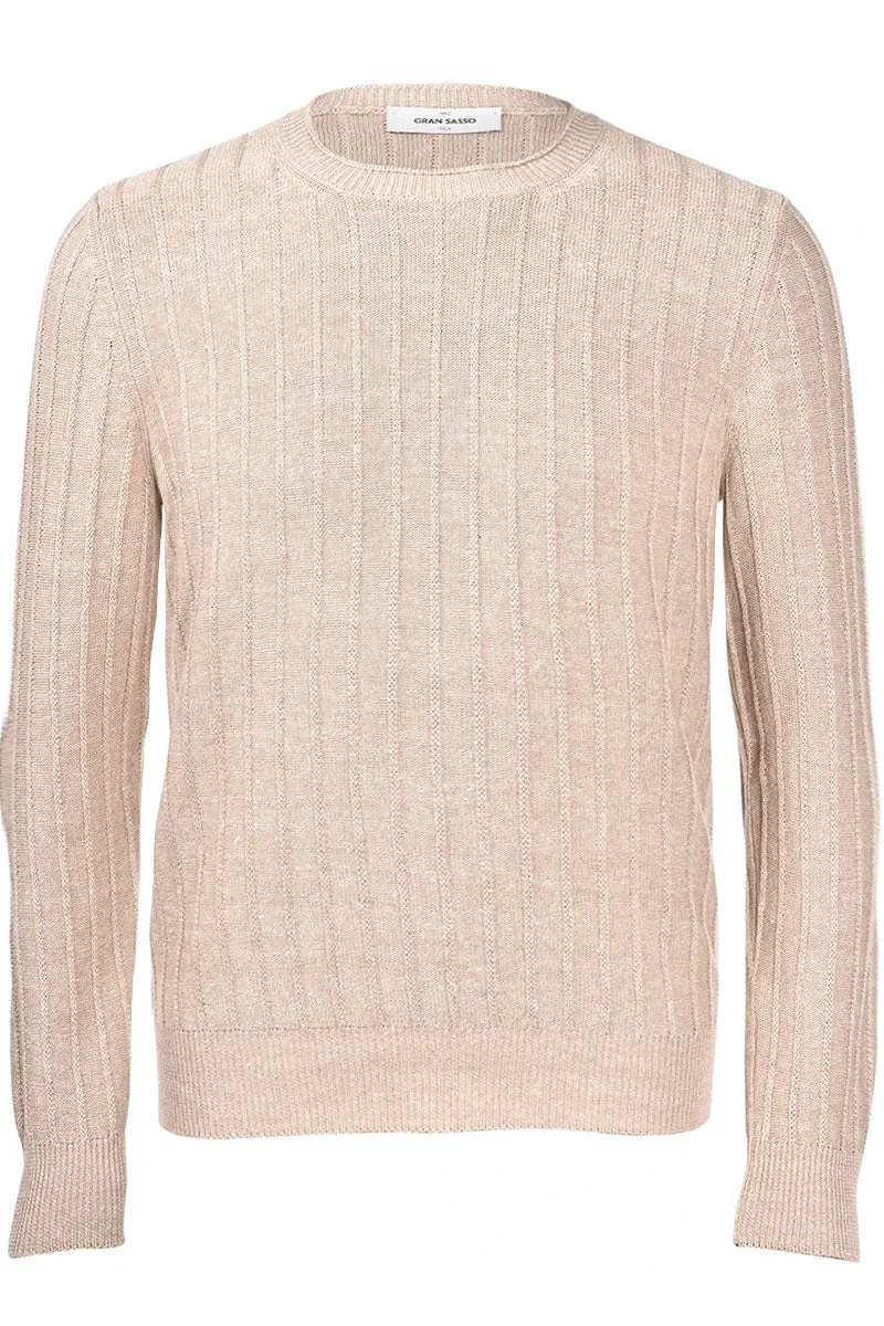 Ribbed 2-Ply Crewneck