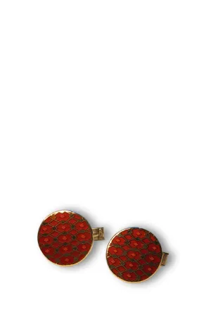 Round Geo Cufflinks