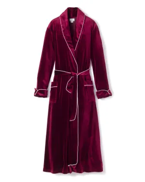 Royal Garnet Velour Robe