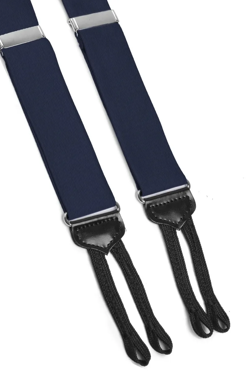 Silk Ribbed Suspenders