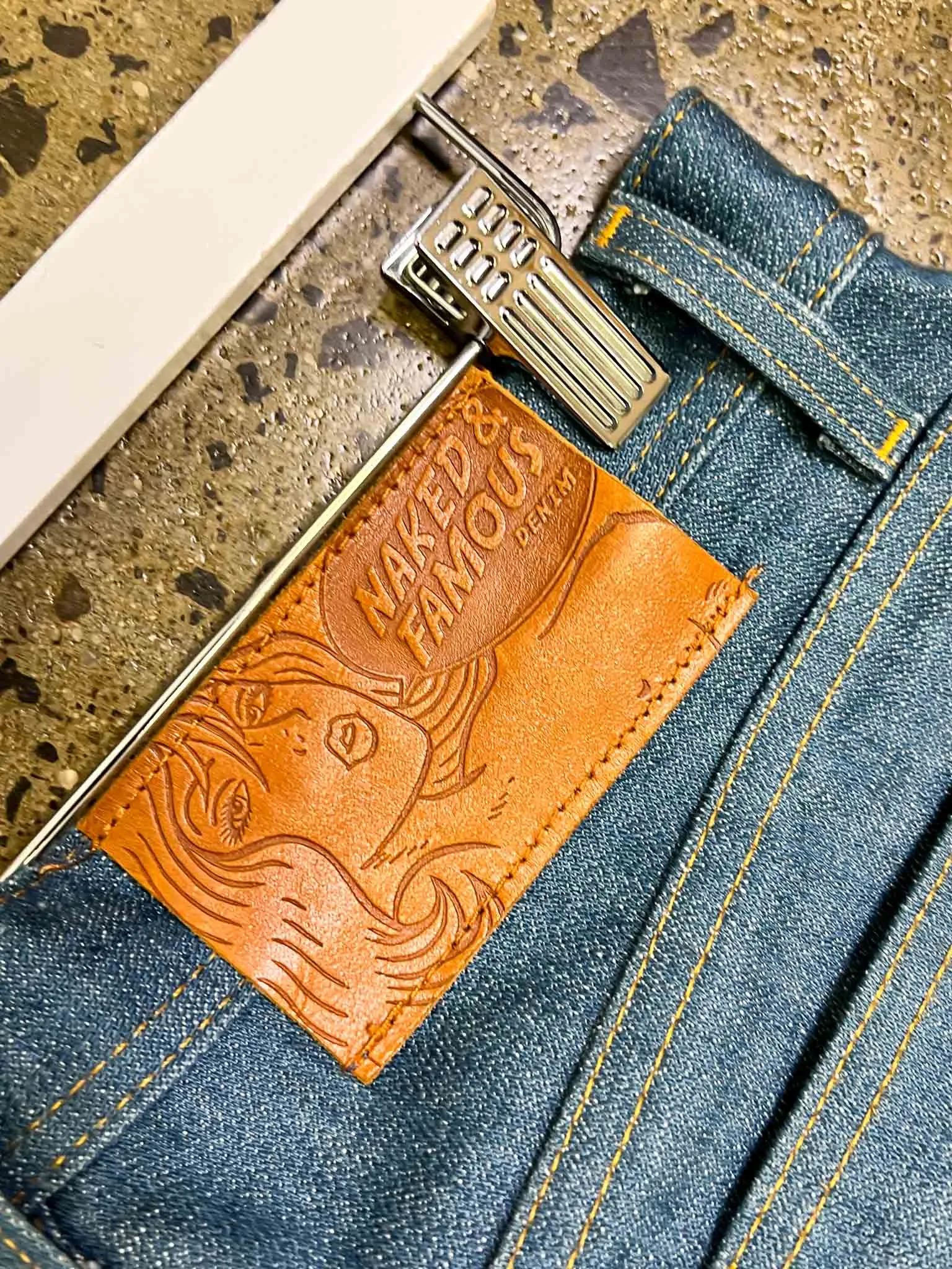 Size 30 | Naked & Famous Denim Weird Guy Vintagecast Broken Twill Selvedge Jeans