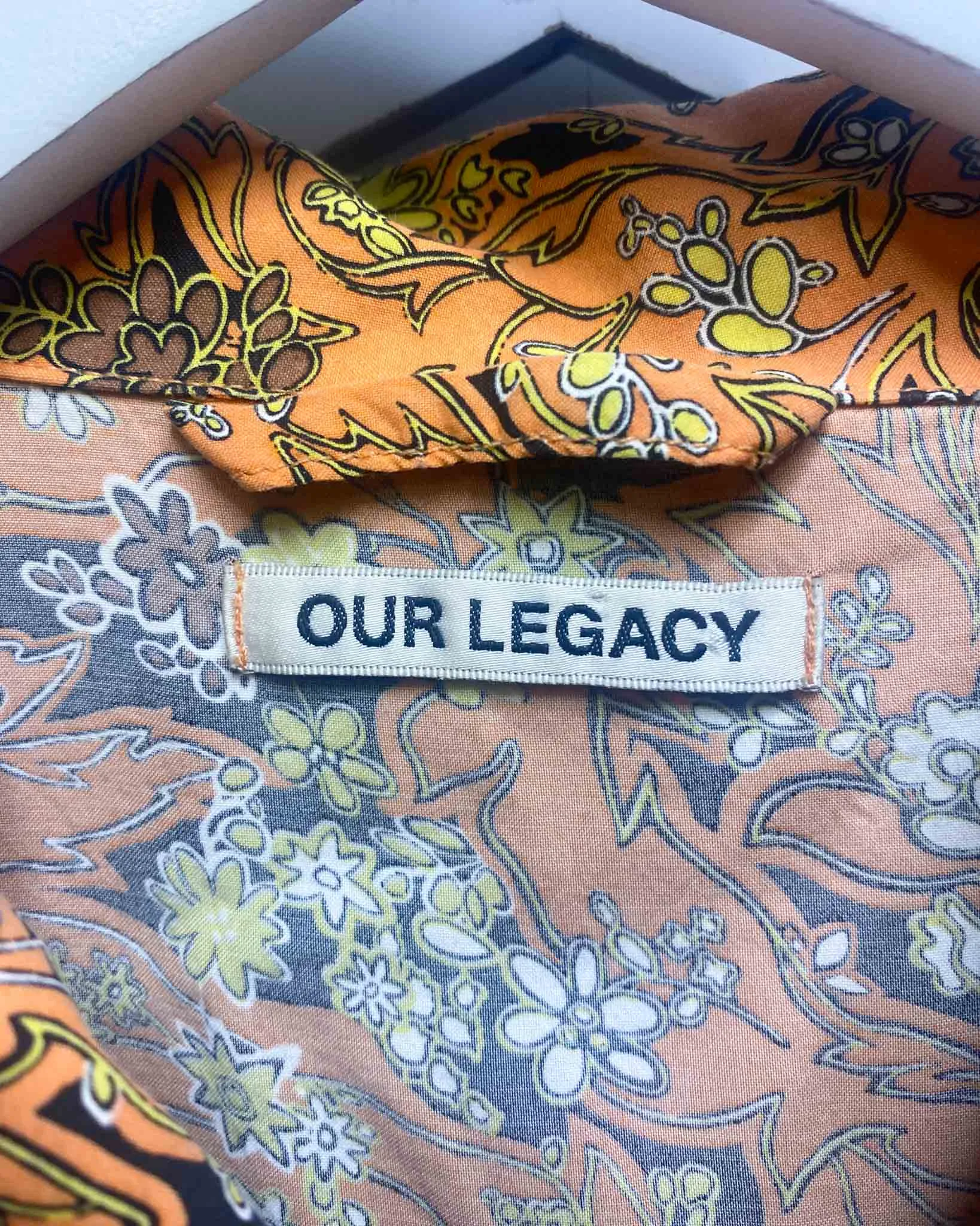 Size L | Our Legacy Boxy Plant Print Shirt
