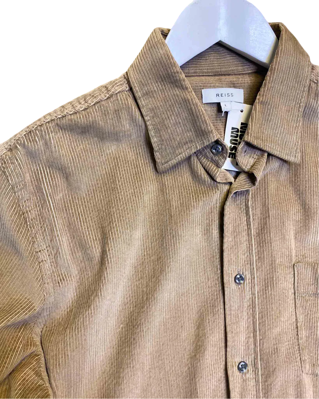 Size L | Reiss Cotton Corduroy Shirt