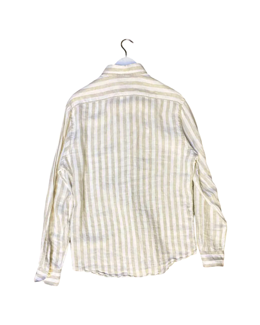 Size M (43) | Pal Zilieri Striped Linen Shirt