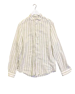 Size M (43) | Pal Zilieri Striped Linen Shirt