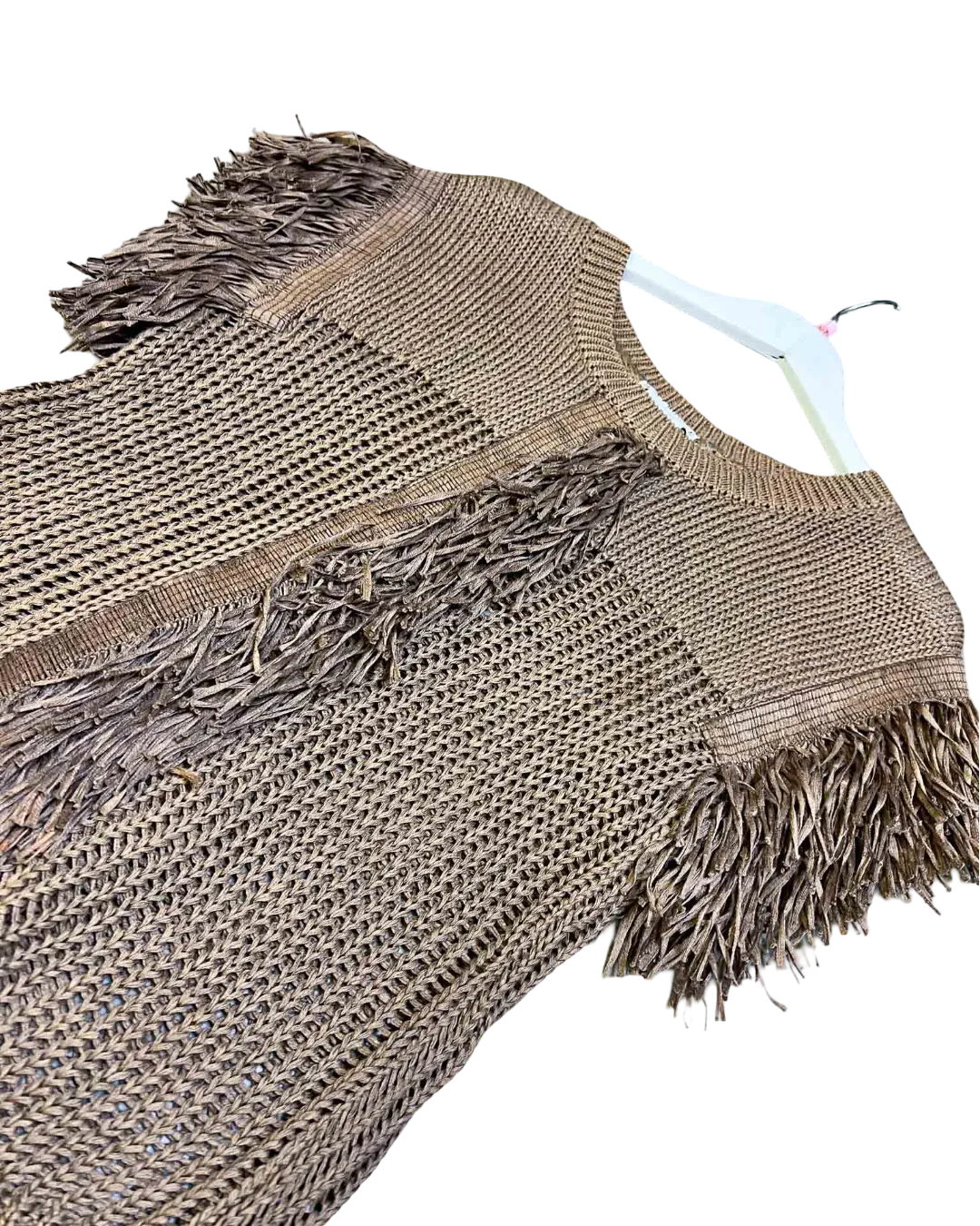 Size M | Issey Miyake Vintage Fringing Knit Top
