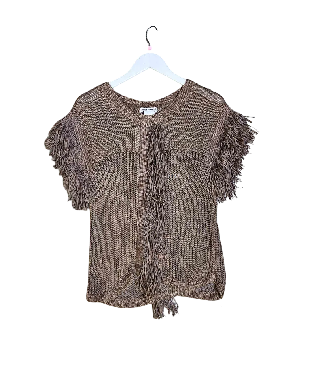 Size M | Issey Miyake Vintage Fringing Knit Top