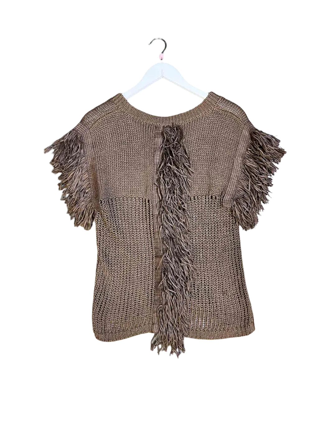 Size M | Issey Miyake Vintage Fringing Knit Top
