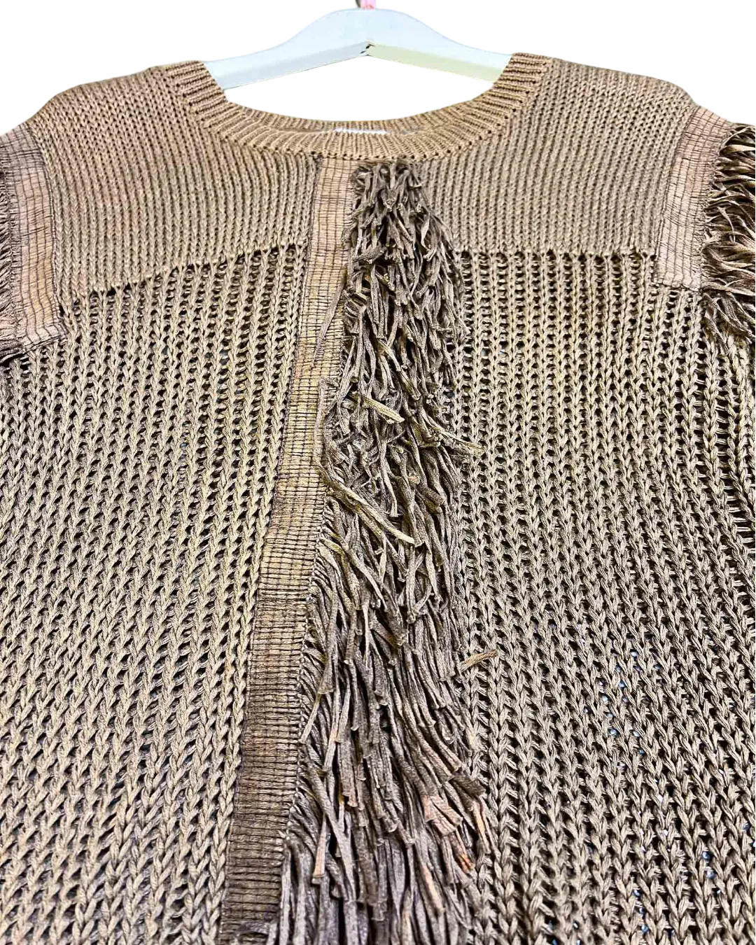 Size M | Issey Miyake Vintage Fringing Knit Top