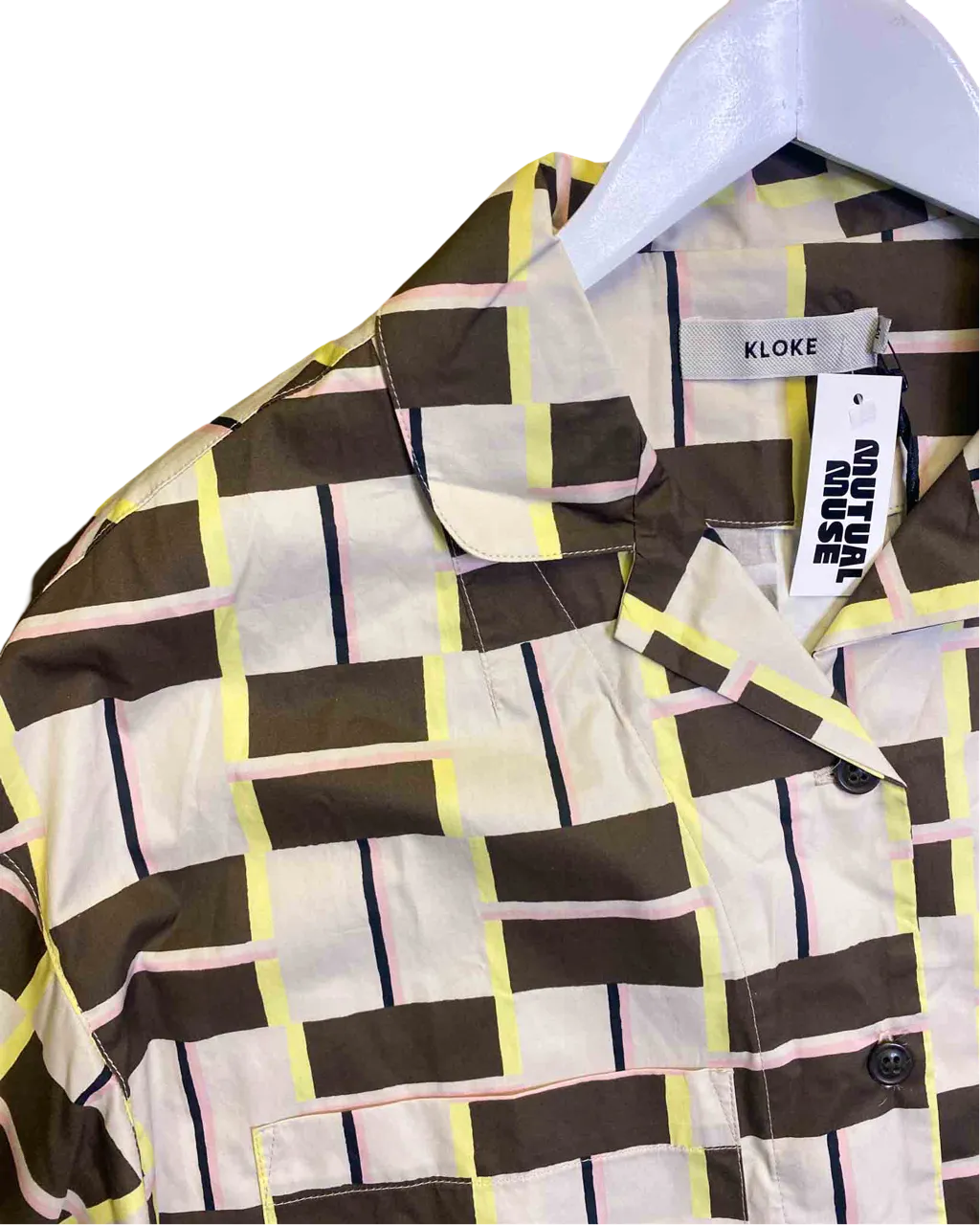 Size M | Kloke Geo Print Cotton Shirt