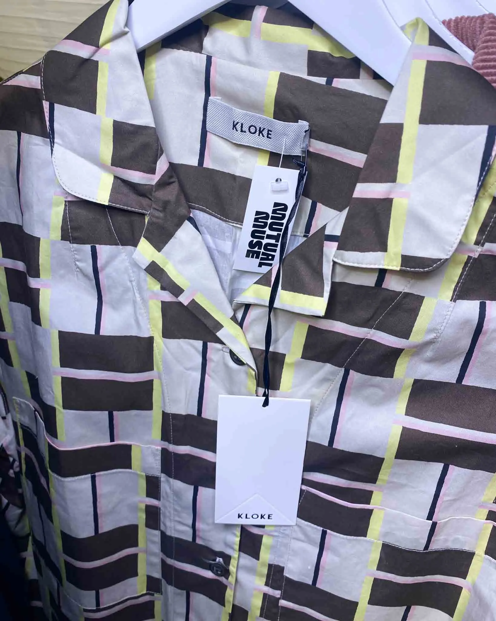 Size M | Kloke Geo Print Cotton Shirt