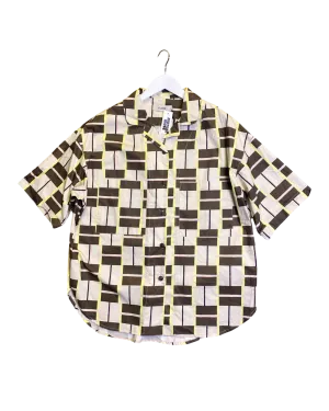 Size M | Kloke Geo Print Cotton Shirt