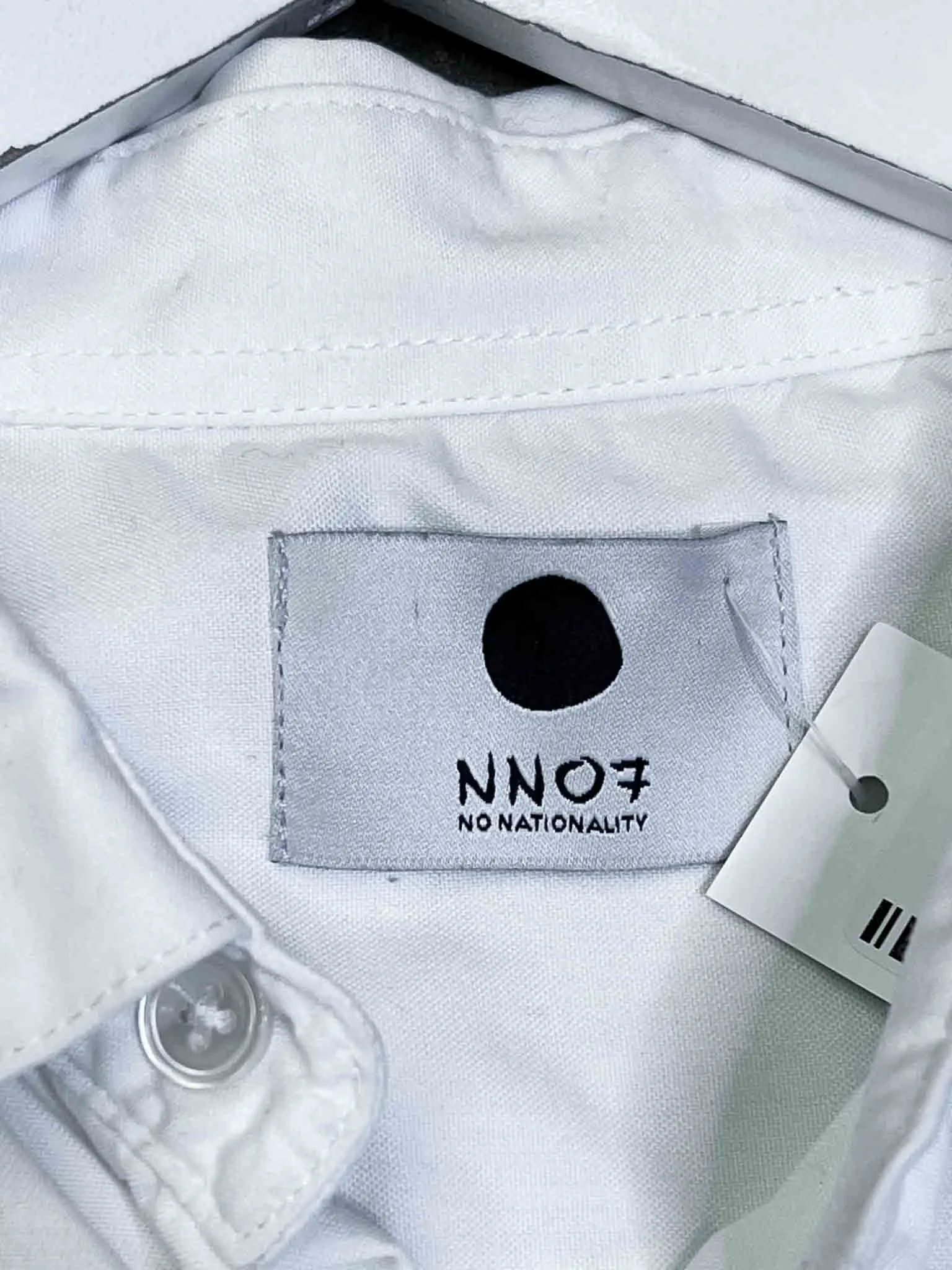 Size M | NN07 No Nationality White Shirt