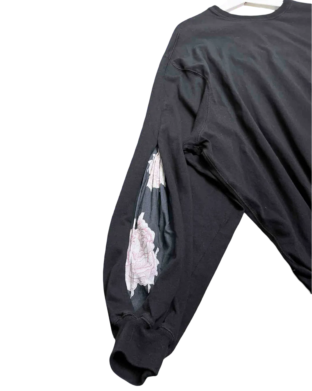 Size S | Bassike Floral Sleeves Jumper