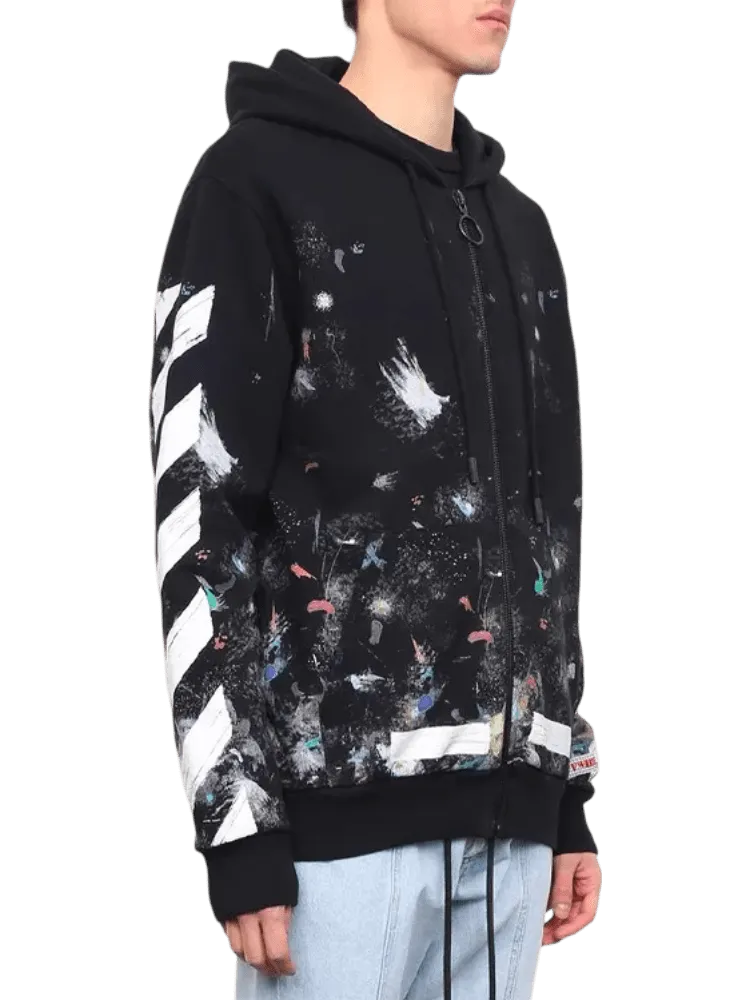 Size XS | Off-White Galaxy Brushed Zip-Up Hoodie