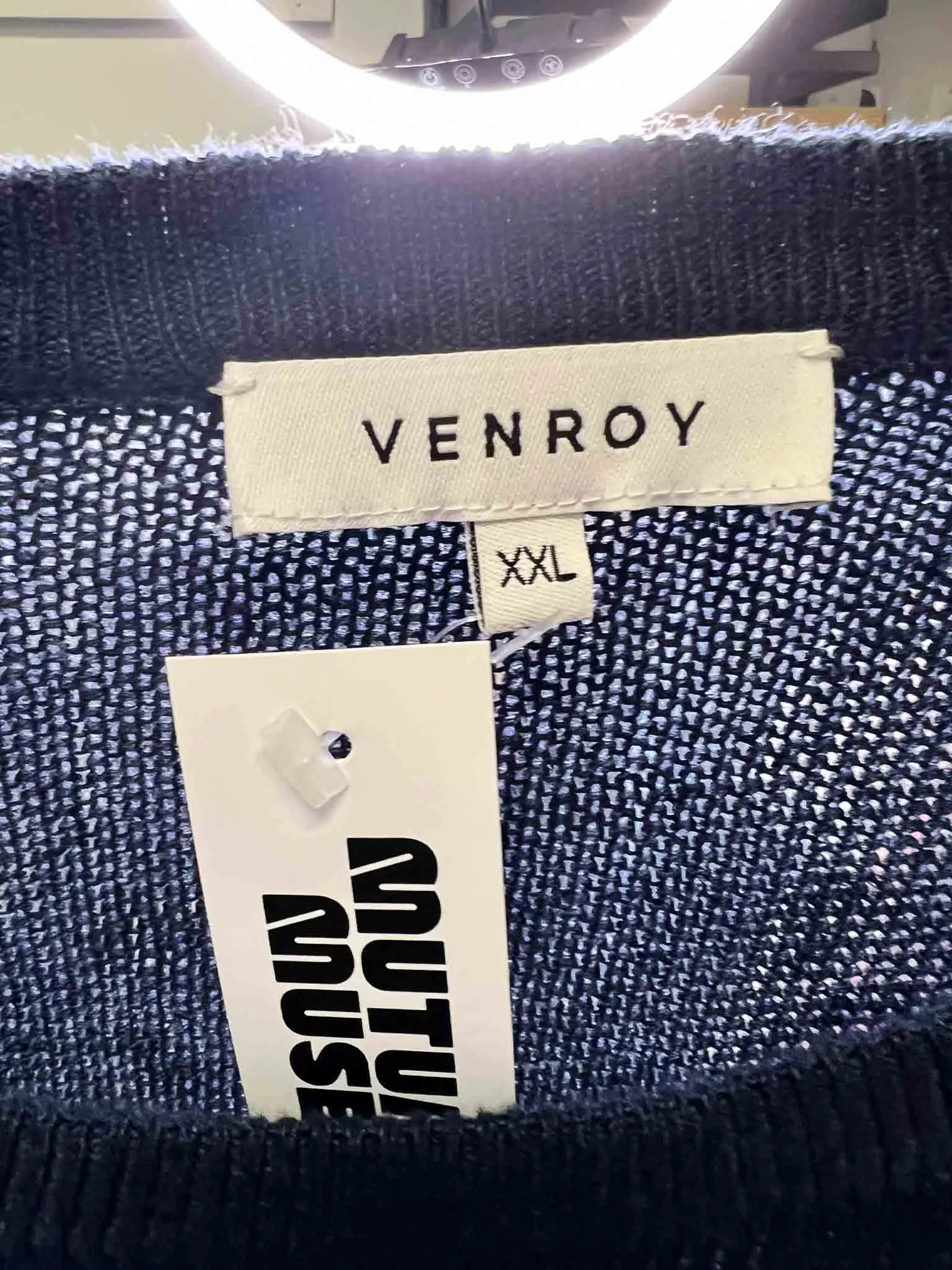 Size XXL | Venroy Linen Raglan Jumper