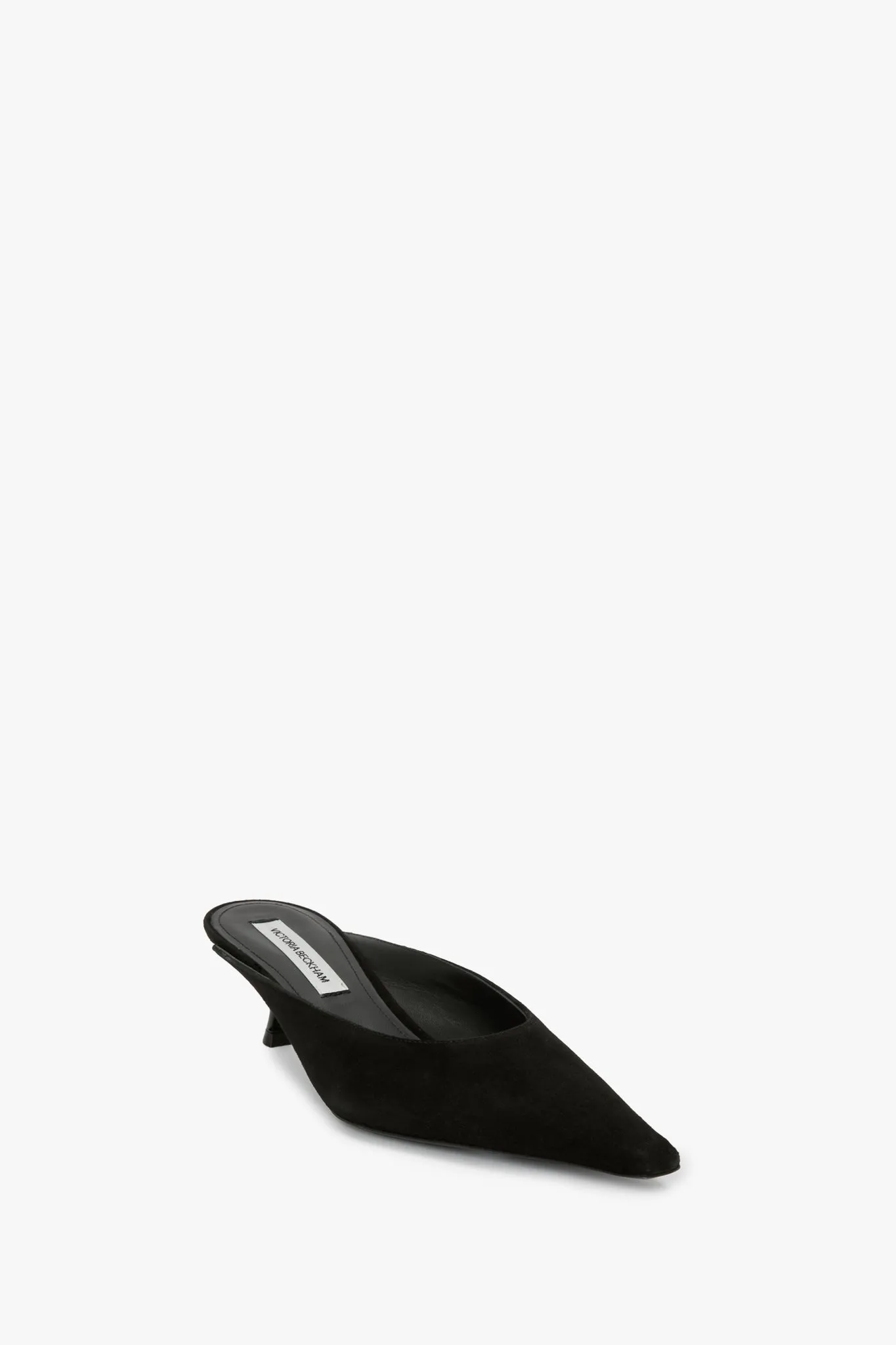 Sloan Mule In Black Suede Victoria Beckham